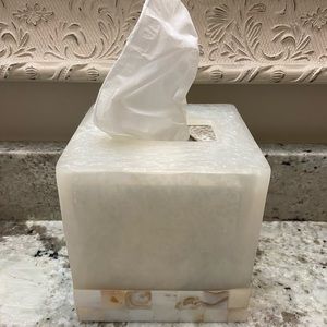 Marble Beige Tissue Holder